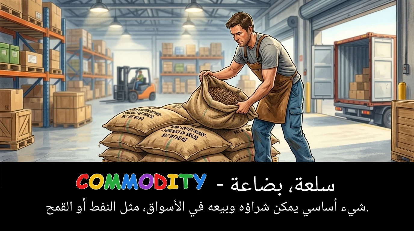 Arabic Illustration for commodity